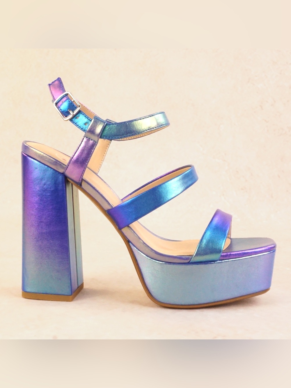Icing Strappy Block Platform Heel